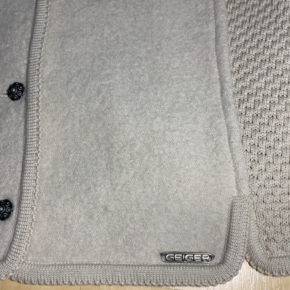 GEIGER Collections Vintage Boiled Wool Button Sweater - Picture 4 of 8